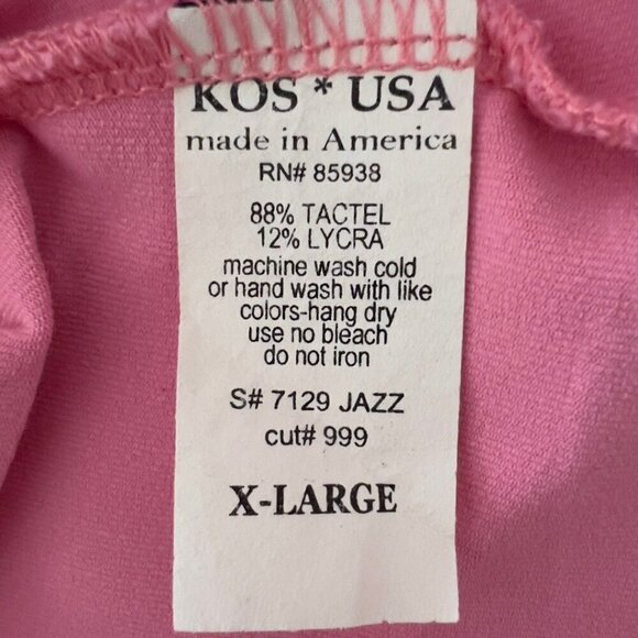 KOS USA Pink V-Neck Athletic Tank Top - Picture 5 of 5